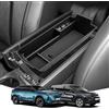 LANGBEAN Portaoggetti Bracciolo per Peugeot 3008/5008 Hybird 2016-2023 | Organizer Console Centrale con Tappeti Antiscivolo, Materiale ABS, Compatibile con Citroen C5 Aircross / DS7 Crossback