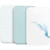 Sweety Fox Lenzuola 3-in-1 - Lenzuola Culla Cododo con Angoli (Set da 2) + 1 Coprimaterasso Impermeabile con Elastico 3-in-1-55x90 cm - Per Culla Co-sleeping, Lettino - Bimbo Bimba - Blu
