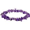 Generico Bracciale elastico Energetico con Pietre chip Naturali Protezione, Equilibrio e Armonia Spirituale - chip in Cristalli Naturali, Amuleto Unisex