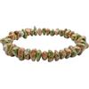 Generico Bracciale elastico Energetico con Pietre chip Naturali Protezione, Equilibrio e Armonia Spirituale - chip in Cristalli Naturali, Amuleto Unisex
