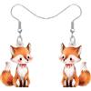 YAYAKO Carino Volpe Orecchini Moda Gioielli Acrilico Goccia Dangle Orecchini per Donne Ragazze Party Favors Fox Regali Charms
