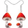YAYAKO Anime Fungo Orecchini Acrilico Dangle Goccia Gioielli Orecchini di Dichiarazione per Donna Ragazza Charms Colorful Fungo Regali
