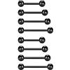 FECTAS 5 Piercing alla Lingua 12mm 14mm 16mm 18mm Lunghezza Asta Set capezzolo Piercing in Acciaio Chirurgico