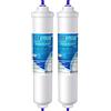 ICEPURE Filtro per frigorifero Compatibile Con Samsung DA29-10105J, DA29-10105J HAFEX/EXP, DA99-02131B, WSF-100, EF9603, HAIER LG Frigorifero a linea, 2 pezzi.