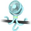ITSHINY Ventilatore per Passeggino, 8000mAh Ventilatore Portatile Usb Ricaricabile, Ventilatore da tavolo con Treppiede flessibile 4 velocità per Passeggino, Tapis Roulant, Culle, Tenda