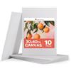 Zenacolor - Tela per Dipingere 100% Cotone - 30x40cm (Set da 10) | Tela 280 g/m² · 100% cotone · Pronta per dipingere · Ideale per acrilico, olio, tempera e guazzo · Uso artistico