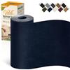 POSGUO Toppe Adesive in Velluto per Tessuti Riparazione 10x200 cm Blu marino | Kit Tessuto Adesivo in Velluto per Riparazione per Divano, Cuscino, Scatola di Gioielli, Cassetto, Abitacolo, Forte Adesione