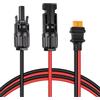 URAQT Connettore Solare per Adattatore XT60, 12AWG Cavo di Ricarica Solare, 60CM Connettore Solare a XT60, IP68 Impermeabile, per Centrale Elettrica Portatile e Generatore Solare