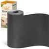 POSGUO Toppe Adesive in Velluto per Tessuti Riparazione 10x200 cm Grigio scuro | Kit Tessuto Adesivo in Velluto per Riparazione per Divano, Cuscino, Scatola di Gioielli, Cassetto, Abitacolo, Forte Adesione