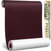 POSGUO Toppe Adesive in Velluto per Tessuti Riparazione 43x200 cm Bordeaux | Kit Tessuto Adesivo in Velluto per Riparazione per Divano, Cuscino, Scatola di Gioielli, Cassetto, Abitacolo, Forte Adesione