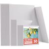 Zenacolor Tela per Dipingere Set 30 Pezzi Cotone 280 g/m² | Malflächen für Acryl, Öl und Gouache · Keilrahmen bespannt · Ideal für Künstler, Hobby und kreative Projekte