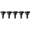 PrecisionGeek Viti a testa zigrinata in acciaio nero ossidato, M3 x 6 mm, DIN 464, 5 pezzi