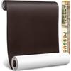 POSGUO Toppe Adesive in Velluto per Tessuti Riparazione 43x200 cm Marrone scuro | Kit Tessuto Adesivo in Velluto per Riparazione per Divano, Cuscino, Scatola di Gioielli, Cassetto, Abitacolo, Forte Adesione