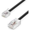deleyCON 3,0m Cavo Telefonico RJ11 a RJ45 Modulare Cavo Piatto Connettore RJ11 a Connettore RJ45 Presa Telefono Modem Router FAX ISDN DSL VDSL Internet Nero