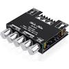sikkeby Amplificatore Hifi Bluetooth ZK-MT21 2.1 Canali Mini Stereo Audio Amplificatore 50W x 2 +100W Classe D Ricevitore Digitale di Potenza Ampfilier con Ingresso BT AUX, DC 12-24V per Altoparlante Passivo