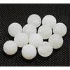 Perline di agata satinate, pietre preziose, rotonde, 6 mm, 8 mm, 10 mm, con foro per infilarle (bianco, 6 mm, 18 pezzi)
