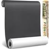 POSGUO Toppe Adesive in Velluto per Tessuti Riparazione 43x200 cm Grigio scuro | Kit Tessuto Adesivo in Velluto per Riparazione per Divano, Cuscino, Scatola di Gioielli, Cassetto, Abitacolo, Forte Adesione