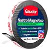 GAUDER Nastro magnetico adesivo forte, calamite adesive (3 m x 15 mm) | Striscia magnetica tagliabile con elevata forza magnetica, magneti adesivi e magnete adesivo con adesivo potente