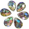 Perlin 100 pezzi di strass da cucire con cristalli da cucire a goccia, set da 8 x 13 mm, pietre acriliche Crystal Flatback per indumenti, fai da te, vestiti e borse decorative