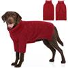 AOFITEE Maglione per Cani, Invernale Maglione Cane Taglia Grande con Collo Alto, Morbida e Calda Croci Natale Maglioncini Pet con Maniche, Maglioni Cani Rosso per Dobermann, 2XL