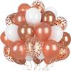 Ousuga Palloncini Oro Rosa 50 Pezzi 12 Pollici, per Compleanno Natale Capodanno Matrimonio Fidanzamento Sposa Decorazione Feste