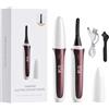 Litinliv Piegaciglia Riscaldato, 4 Livelli di Temperatura, 8s Riscaldato Indicatore di Temperatura a LED, Heated Eyelash Curler, Piegaciglia Elettrico per Natural Makeup, Tutte le Ciglia (Bianco)