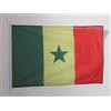 AZ FLAG Bandiera Nautica Senegal 90x60 cm Poliestere Mesh Anelli Plastica | Uso esterno e nautico bandiera nautica senegalese Senegaal resistente alle intemperie con doppie cuciture e bordi rinforzati