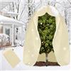 LAISLLA Copertura Piante Inverno, 250 x 360 CM XXL Tessuto Non Tessuto per Piante, Telo per Piante Inverno Antigelocon con Coulisse e Cerniera, Telo Copripiante Invernale Antigelo Traspirante