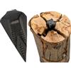 KOVA® 1 cuneo da 1,6 kg, a forma di croce, in acciaio speciale, per spaccatura del legno, ascia da taglio, martello rotativo, colore nero