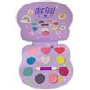 MAIANY Palette di ombretti per bambini, ragazze, non tossici, colori glitterati con specchio, regalo per Halloween Principessa Valigetta trucco