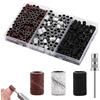 LEOINAER Manicure Fasce Abrasive Grana Unghie Set 210 Pezzi con Accessori per Manicure e Pedicure, 80/120/180 GRIT, Alta Qualità, Facili da Usare, Per unghie e Piedi