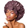 BONNET QUEEN Cuffia Seta Capelli Notte Regolabili Cuffia Capelli Ricci Bonnet con Lacci Lunghi Morbida e Protettiva