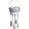 Veki 3 in 1 Tappetini in Silicone per Pulizia Spazzola per Trucco, Pulisci Pennelli Make Up, Detergente per Pennelli da Trucco Pieghevole, Strumento per la Pulizia dei Pennelli da Trucco (Viola)
