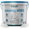 GiDeli Bicarbonato di sodio purissimo 3 kg in secchio | Ideale per la lievitazione dei dolci, per lavare e pulire, uso versatile in casa, regolatore del pH per piccole piscine