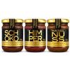 Apis Aurum Apisaurum - Set Regalo Miele Gourmet 3 Vasetti - Aromatizzato con Lampone, Nocciola e Cioccolato - Confezione Elegante Artigianale Alto Adige