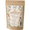 SaiTè -Aromi Creativi- Depura-Te Tisana depurativa con tarassaco, cannella, zenzero e anice 100gr | Tisana finocchio, liquirizia e curcuma sfusa, Miscela di erbe e spezie lavorata a mano, Made in Italy