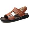 Hixingo Sandali Uomo Estivi Pelle Sandali da Trekking 37-50, Casual sandali Sportivi Outdoor Antiscivolo Leggeri Traspiranti sandali Scarpe Estive Mare per spiaggia, vacanze