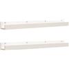 Generico Mensole da Parete 2 pz Bianco 110x12x9cm Legno Massello di Pino,Mobili,Scaffalature,Scaffali e mensole per pareti,Bianco,5.18 kg,823595