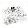 APACALI Set di decorazioni per Halloween con teschio e ossa, 28 pezzi | Kit di costruzione scheletrico, decorazione per Halloween, feste spaventose, carnevale, feste a tema