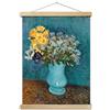 Kocreat Post Impressionista Van Gogh Natura morta Fiori Wall Art Girasoli pittura ad olio Poster cornice Hanger-Giclée Stampa su tela di legno Scroll Home Decor Lilla Margerites Anemoni 60 x 80 cm