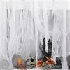 Yi'antai Garza Nera Halloween 120 x 1000 cm, Panno Raccapricciante, Cotone Spettrale Cheesecloth, Garza Raccapricciante Nera Halloween per Case Stregate, Giardino Esterno, Feste di Halloween (Bianco)