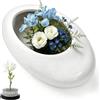 WARMWOO Ikebana Vaso in ceramica, Ikebana Kenzan, composizione floreale con | Vaso Kenzan realizzato a mano in ceramica smaltata, antiscivolo, traspirante, per composizioni floreali Kenzan, per soggiorno
