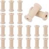 QUARKZMAN 20 Pezzi Bobine in Legno 1.57 Pollici Bobine Vuote Colore Legno | Per Artigianato, In Legno Naturale, Per Filo Intreccio Filo Corda Cucito Spago Nastro Catena Avvolgimento