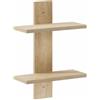 vidaXL Scaffale da parete Rovere Sonoma 30 x 13.5 x 43 cm