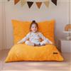 MAXYOYO Pouf da Salotto, Copertura Rimovibile in Velluto Costoluto, Pouf Letto con Imbottitura in Schiuma Morbida, Sacco Puff per Bambini Stabile Senza Struttura, Divano da Salotto