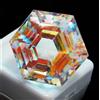 Naturale 60.00 KT Certificato Brasiliano Topazio Mistico Esagonale Taglio Loose