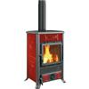 LA NORDICA Stufa a legna ROSSELLA R1.16 CERAMICA - Liberty Bordeaux - 3004100