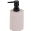 Douceur d'Intérieur Granite Dispenser per Sapone, Diametro 7 x 16 cm, poliresina, Tinta Unita, Sabbia