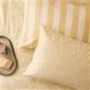 furn. The Ultimate Stripe Coppia Di Federe - Federe In Polcotone A Righe Sottili Grandi Reversibili (Crema Pasticcera - 75x50cm)