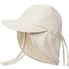 FURTALK Cappello da Sole per Neonati con Risvolto sul Collo UPF 50+ Cappello Estivo Regolabile per Ragazzi e Ragazze, Cappello da Spiaggia